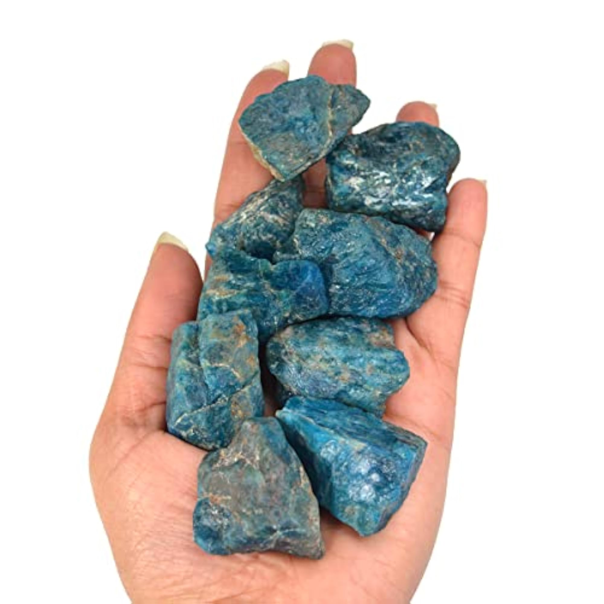 Natural Apatite Rough Stone, 100 Grams