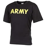 MFH 00253A US T-Shirt mit Aufdruck Army (Schwarz/XL)
