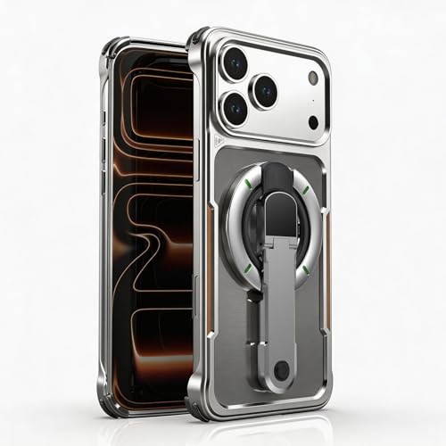 Coque rigide pour iPhone 17 Pro Max avec bumper et anneau magnétique