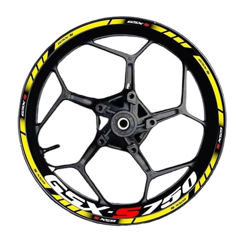 Bandes Réfléchissantes Étanches et Durables pour Jante de Moto Suzuki GSX750S