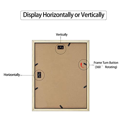 Golden State Art, 11X14 Black Photo Wood Collage Frame With Tempered Glass And White Mat Displays (2) 5X7 Pictures #TOP5