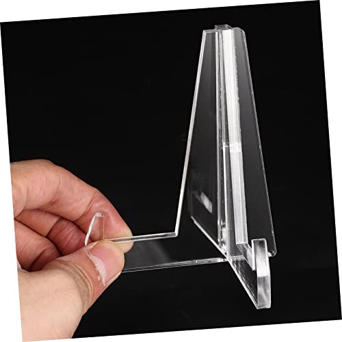 Cabilock 10 Pcs Estante Estandes De Exibição De Cavaletes Transparentes Suporte De Exibição De Caval