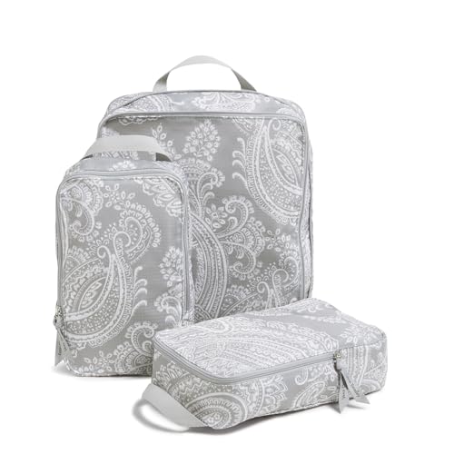 Compression Packing Cube 3-Piece Set, Cloud Gray Paisley, One Size