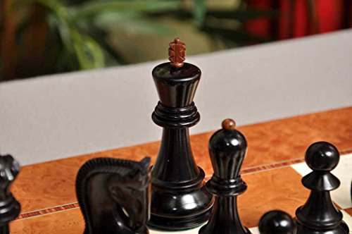 The House Of Staunton - The Zagreb Elite Chess Set - Pieces Only - 3.875" King - Golden Rosewood & Ebonized Boxwood #TOP4