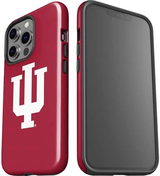 Skinit Impact Phone Case Compatible with iPhone 15 Pro - Officially Licensed Indiana University IU Logo Design