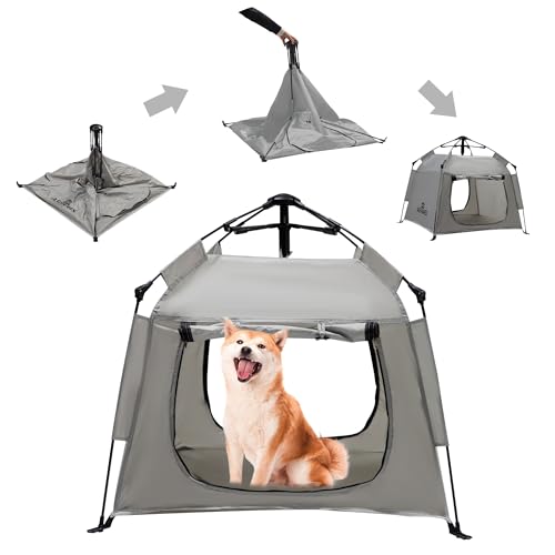 ASFANES Outdoor Waterproof Pet Automatic Camping...