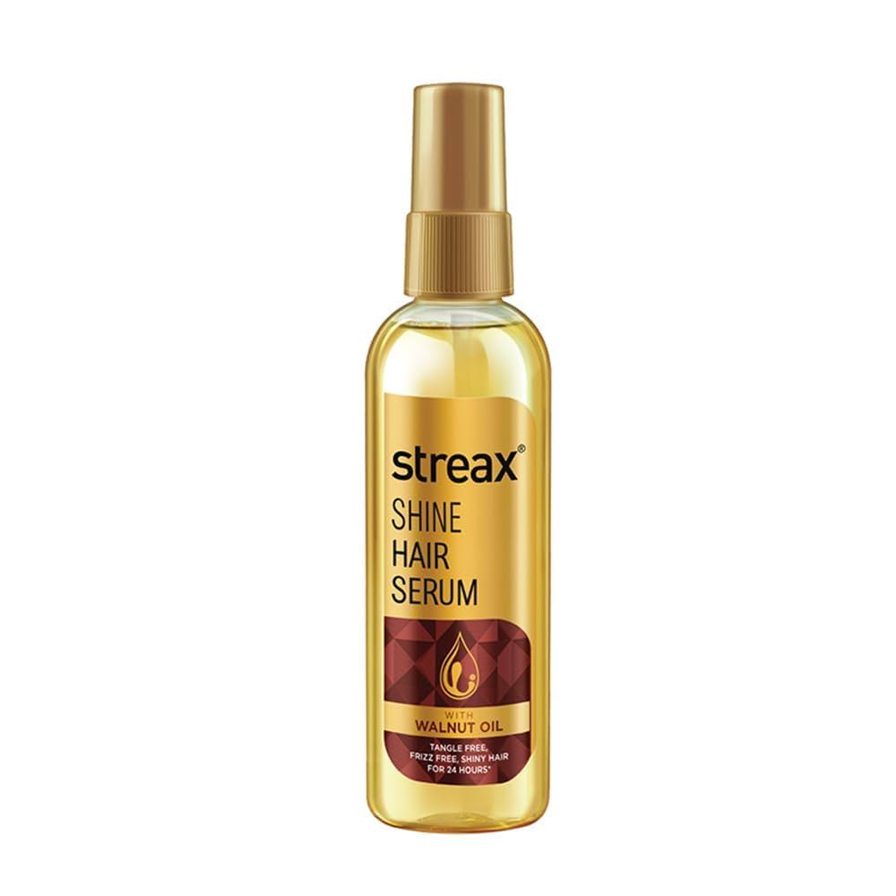 Streax Shine Hair Serum with Walnut Oil - 90 ml | For Tangle