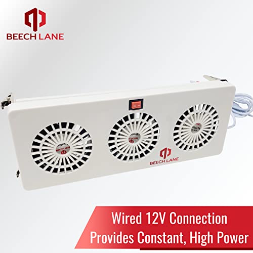 Beech Lane 12V Refrigerator Evaporator Fin Fan, Attaches Directly To Fridge Evaporator Fins, Prevents Ice Buildup And Creates Cold Air, Wired Connection For Constant Power #TOP2