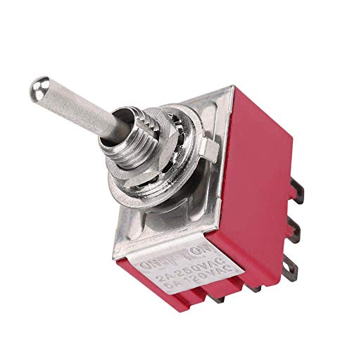 5Pcs Interruttore a Levetta AC 2A / 250V AC 5A /