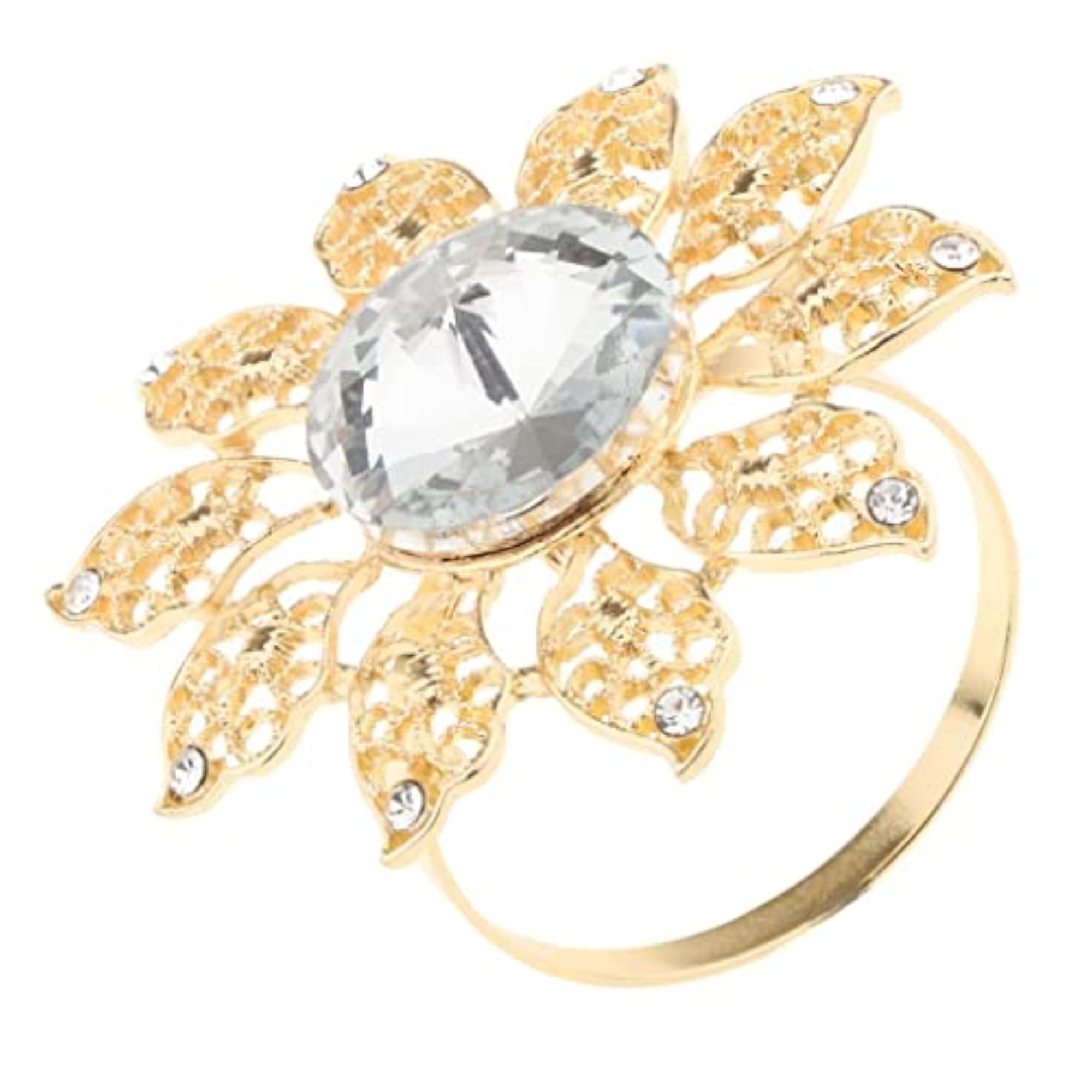 Creative Golden Napkin Ring for Weddings and Parties