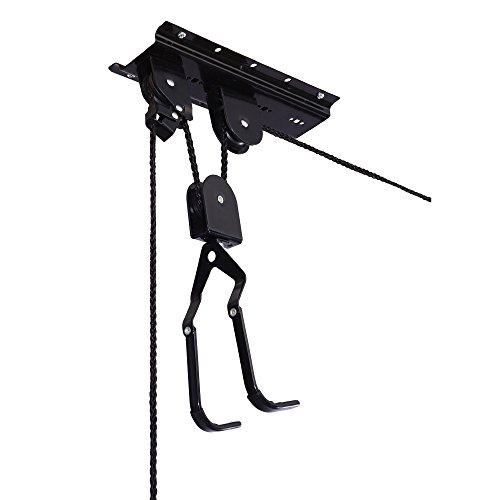 RAD Sportz Bicycle Hoist Quality Garage Storage Bike Lift with 100 lb Capacity Even Works as Ladder Lift Premium Quality