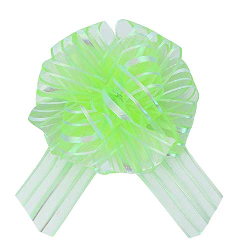 Auch 24pcs Pull Bows Christmas Gift Basket Knot with Ribbon Strings Gift Wrapping Decoration Party Present Supplies(Assorted Color) - Thumbnail 7