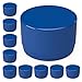 FORMUFIT F012EEC-BL-10 PVC External End Cap, Furniture Grade, 1/2" Size, Blue (Pack of 10)