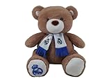 CYPBRANDS - Real Madrid, Osito De Peluche Con Bufanda 32 Cm, Color Beige, Peluche Suave Y Achuchable, Regalo Para Niños Y Fans, Producto Oficial