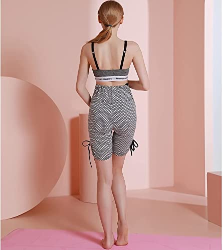 Ryaonfky Women's Maternity Yoga Shorts Over The Belly High Waisted Workout Running Active Athletic Shorts White #TOP4
