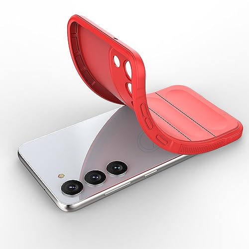 Image of Amazon Brand- Solimo Basic Case for Samsung Galaxy S23 5G (Silicone Red)
