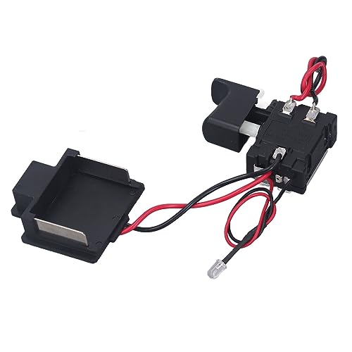 Universal Wrench Trigger Switch, Electronic Speed Control Switch for Electric Wrench with Built   in LED Light, 7.2 to 24V Replacement Trigger Switch for Power Tools and Drills