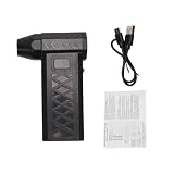 Haofy Spolverino, Soffiatore da 110000 Giri/min 5,31x3,74x1,10 Pollici Batteria Ricaricabile Pulizie Ad Alta velocità Alimentazione per Tastiera Dispositivi Elettrici Pulizia (BLACK)
