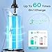 COSLUS Water Dental Flosser Pick for Teeth: 4 Modes Cordless Portable 300ML Larger Tank Water Teeth Cleaner IPX7 Waterproof Flossing Cleaning Picks for Home Travel Black C30(FC5360)