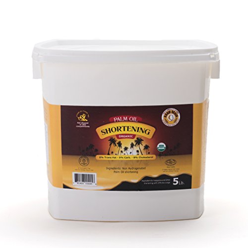 Grain Brain Organic Palm Shortening (5 lb )Pure and Natural, Super High Quality