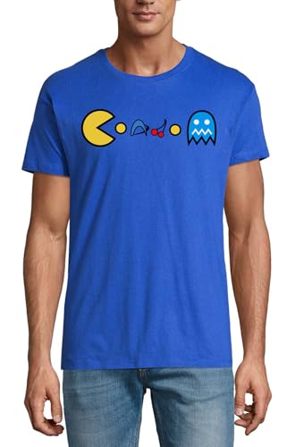 T-shirt homme coton col rond Cherry Line bleu roi idéal pour vos sorties estivales