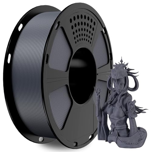 GIANTARM PLA Filament Matte Dark Gray 3D Printer Filament 1.75mm Matte PLA 1KG Spool(2.2lb) Dimensional Accuracy +/- 0.02 mm 3D Filament for Bambu Lab