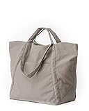 BAGGU Travel Cloud Bag, Lightweight Nylon Packable Tote for Travel or Everyday Use, Mushroom