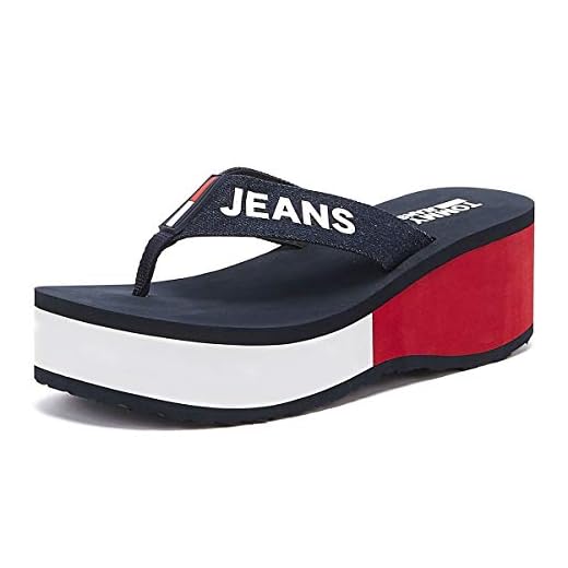 Sandalias y Chanclas para Mujer, Color Beige, Marca TOMMY JEANS, Modelo Sandalias Y Chanclas para Mujer TOMMY JEANS EN0EN00469 Beige