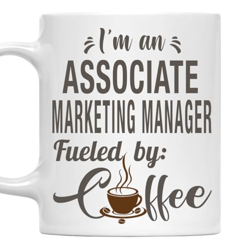 I'm an Associate Marketing Manager Mug, Fueled by Coffee Cup Gift