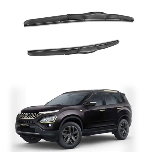 Image of Oshotto Frameless (O.E.M Type) Replacement Wiper Blades Compatible with Tata Safari (24 inch / 20 inch)