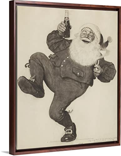 Pintura por números Adultos, Kits de Pintar acrílica DIY para Adultos Niños Principiantes Fácil sobre Lienzo con Pinturas y Pinceles@ — Pepsi Cola Santa, por Norman Rockwell