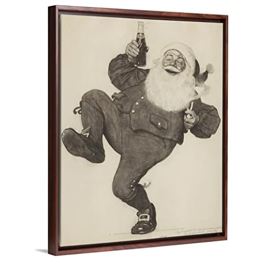 Pintura por números Adultos, Kits de Pintar acrílica DIY para Adultos Niños Principiantes Fácil sobre Lienzo con Pinturas y Pinceles@ — Pepsi Cola Santa, por Norman Rockwell