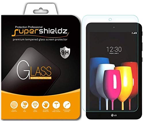 [2-Pack] Supershieldz for LG (G Pad X2 8.0 Plus Tablet) Tempered Glass Screen Protector, Anti-Scratch, Anti-Fingerprint, Bubble Free + Lifetime Replacement Warranty