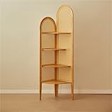 Étagère spacieuse : offre quatre étagères généreuses qui offrent beaucoup d'espace pour les livres, les décorations ou les plantes pour garder votre espace de vie bien rangé et bien organisé.
