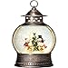 Gorrzai Snowman Snow Globe 12 Inch Christmas Snow Globe Lantern, Lighted Christmas Decorations Indoor for Home Light Up Musical Snowman Decor with Music Timer Swirling Glitter, USB or Battery Operated