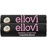 Ellovi Natural Lip Butter Lip Balm - Original - Pure Enough to Eat - Made With Just 6 Vegan Ingre...
