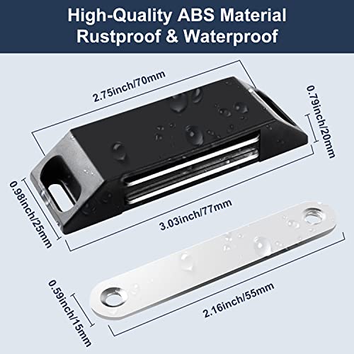 Tür Magnet Magnetschnäpper Selbstklebend Jiayi 4 Stück Kein Bohren Magnete für Schranktüren Türmagnete für Möbel Stark Magnetverschluss Schrank Magnete Schrankmagnete Schubladen Magnet Türschließer