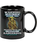 Coffee Mug Warning I Belong To My Senior Dba Messing with Me Can Be Very Dangerrous for Your Heaalth 11oz Black Mug 922625