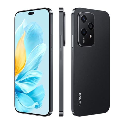 HONOR 200 Lite 5G Smartphone Triple Caméra 108 Mpx,Mémoire ROM 256GO,RAM 8GO, Ecran de 6.67'', Batterie mAh 4500,8-Coeurs MediaTek Dimensity 6080(6nm),Double SIM, NFC,MagicOS 8.0/Android 14,Noir