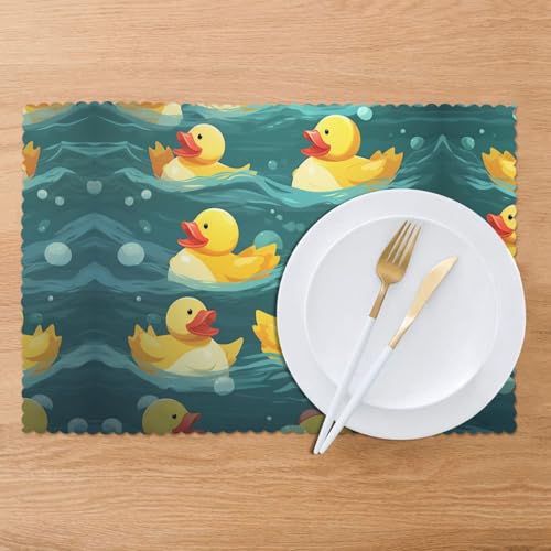 Set de table d'extérieur caoutchouc lavable protège table - 8