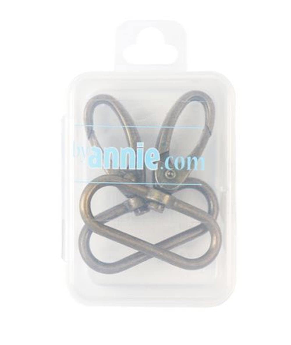 BYANNIE Swivel Hook fl 1.5in Antique Brass 2pcs Hardware