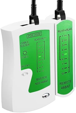 DKURVE Lan Cable Tester RJ11 RJ45 BNC Remote Cat5 Cat6 Ethernet Professional Multi Function 4 In 1 Network Cable Tester - Divine Plus Trading LLC - Foto 9