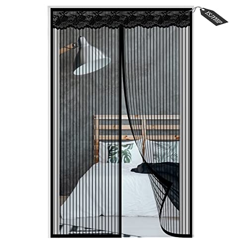 Fliegengitter Tür Magnet 75x180cm,Insektenschutz Magnet Fliegenvorhang,Magnetvorhang Türvorhang,Moskitonetz für Balkontür Terrassentür Insektenschutz Vorhang ohne Bohren Cover