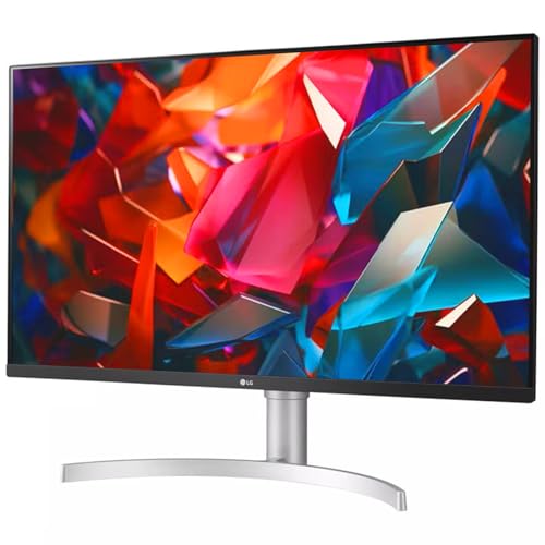 Image of LG 32 Inch Ultrafine IPS 4K UHD Monitor, Widescreen, AMD FreeSync, HDR10, 95% DCI-P3, Black Stabilizer, Dual Controller, DisplayPort & HDMI, 3-Side Borderless, Tilt /Height Adjustment Stand, White