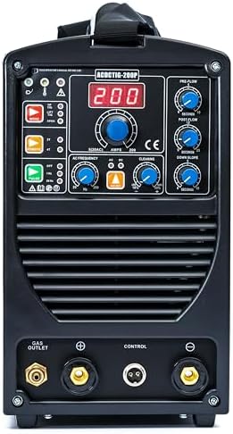 Bild 1 - IPOTOOLS ACDCTIG 200P WIG Schweißgerät AC DC Schweissgerät mit 200 Amper Volldigitales Inverterschweißgerät Inkl HF-Zündung, Pulsfunktion, MMA/E-Hand, IGBT, 7 Jahre Garantie