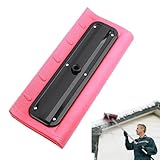 Schneeschaufel Für Dächer, Schneeschieber Für Photovoltaik, Wintergarten Und Glasdach, 40 cm Schaumstoffklinge Für Kratzer, Leichtes Schneeräumwerkzeug Zum Entfernen Von Laub & Schnee (Rot)