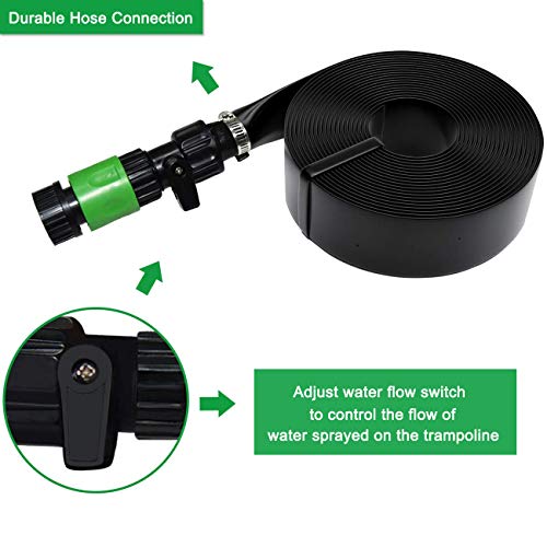 image for Bobor Trampoline Sprinkler for Kids, Outdoor Trampoline Backyard Water