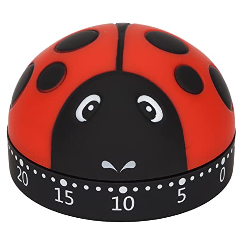 Temporizador de cocina Temporizador de huevo 70db Alerta Mariquita Temporizador de cocina Práctico temporizador de cocina de acero inoxidable para niños, cocina, enseñanza, estudio en el aula, fitness