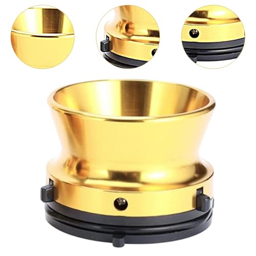 Adaptador para grabadoras de cinta de carrete abridor concentrador de aluminio color oro universal 4