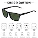 STORYCOAST Polarized Sunglasses for Men Women Classic Square Sports Fishing Running Golf Sun Glasses UV Protection 3Pack-Black+Brown+Dark Green
